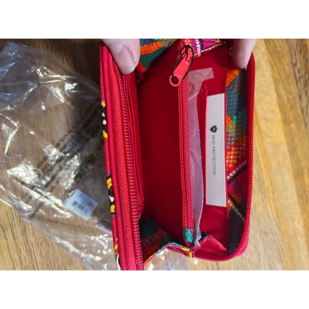 Vera Bradley RUMBA Grab & Go‎ RFID Tri-fold Quilted Floral Wristlet Wallet